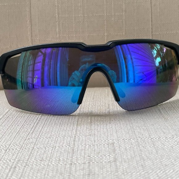 pugs Other - PUGS Men Sunglasses Sport Wrap Blue Mirror Lenses Shades Eye Wear
